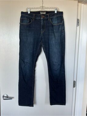 Travis Mathew Men's Straight Jeans in Dark Blue